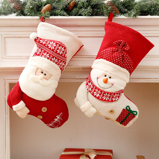 Gestrickte Weihnachtssocken