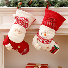 Gestrickte Weihnachtssocken