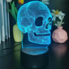 3D LED Halloween Schädel Lampe - Energiesparende Outdoor Nachtleuchte, Geschenk & Deko