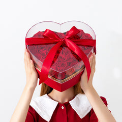 Blumenverpackungsbox Valentinstag Transparent