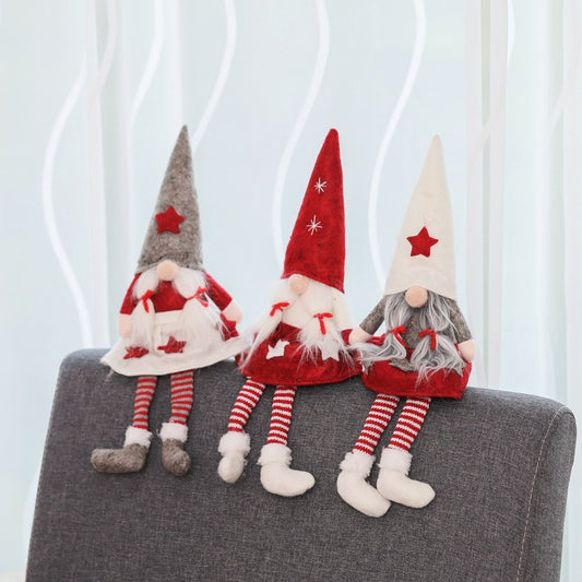 Weihnachtsdekoration - Gesichtslose Puppenfigur Mädchen