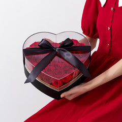 Blumenverpackungsbox Valentinstag Transparent