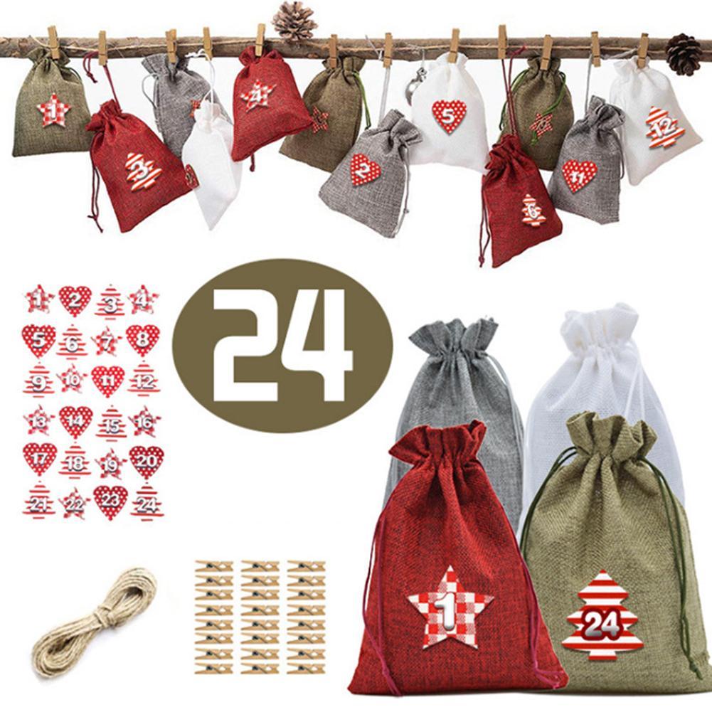 Weihnachtsdekoration - Hängender Adventskalender