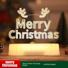 3D LED Acryl Nachtlampe - Weihnachtsdeko & Geschenk