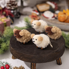 Weihnachtsdekoration - Plüsch Filz-Hund-Anhänger