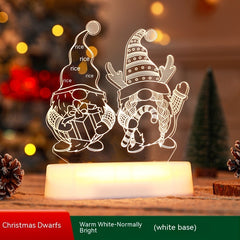 3D LED Acryl Nachtlampe - Weihnachtsdeko & Geschenk