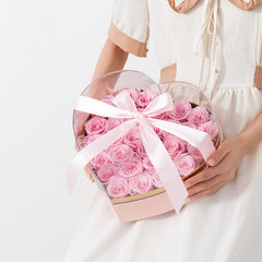 Blumenverpackungsbox Valentinstag Transparent