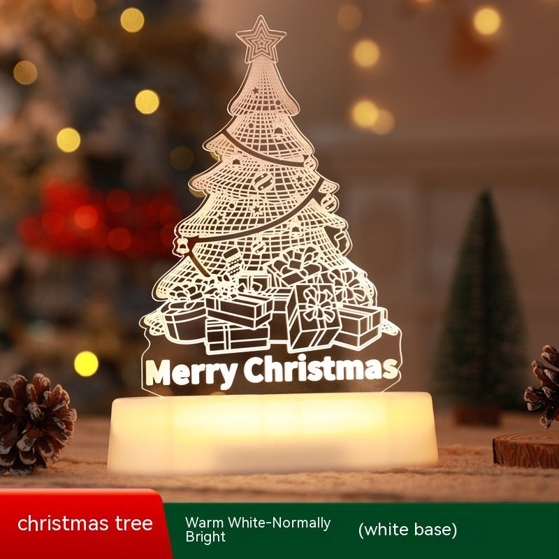 3D LED Acryl Nachtlampe - Weihnachtsdeko & Geschenk