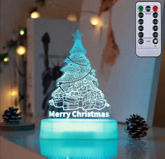 3D LED Acryl Nachtlampe - Weihnachtsdeko & Geschenk